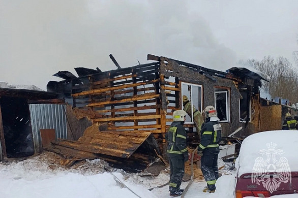 В Дегтяреве сгорел частный дом на площади 120 квадратов